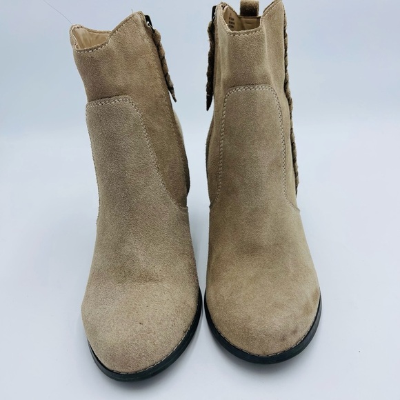 Very Volatile Wright Taupe Suede Leather Ankle Boots - Picture 3 of 9